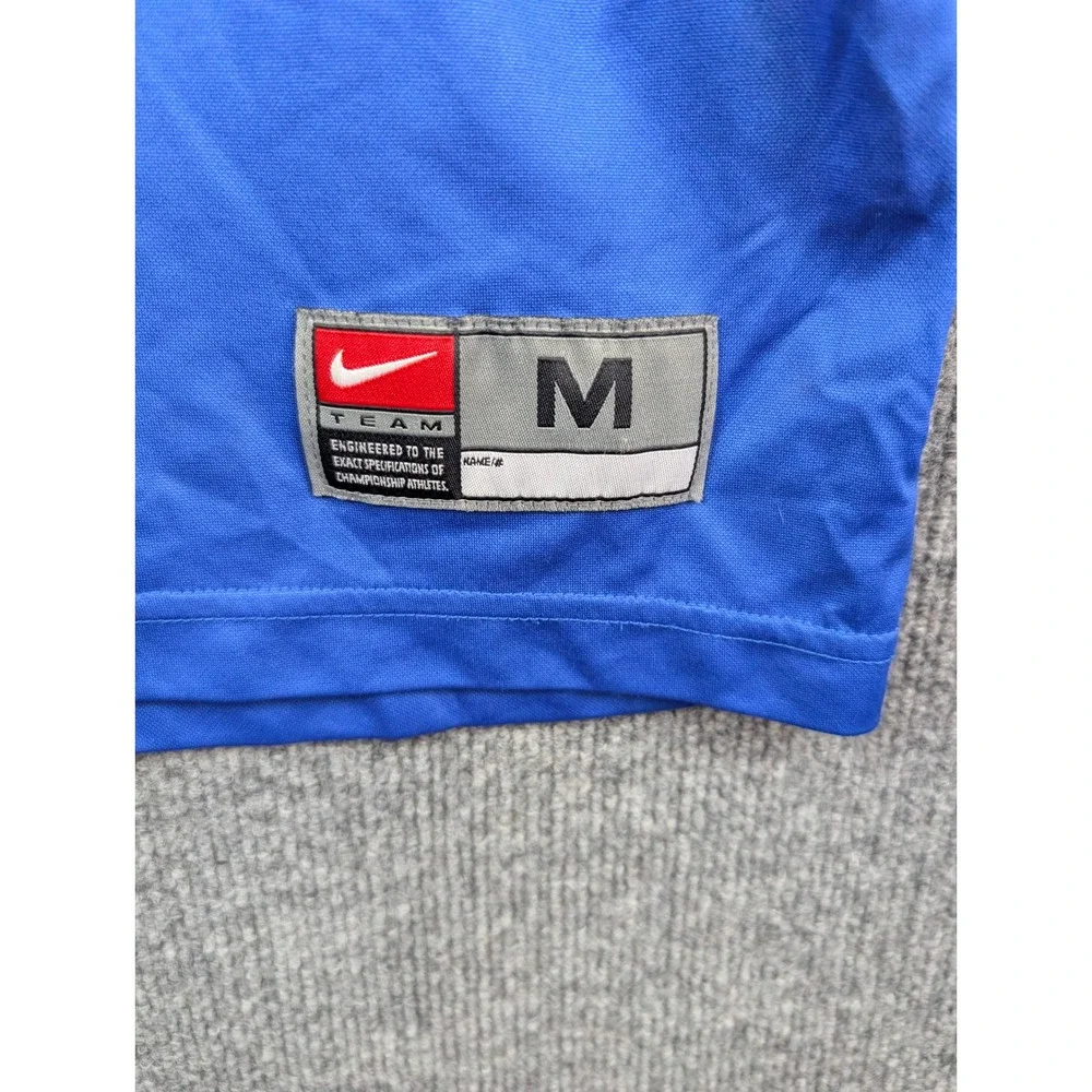 Nike Team Dri-FIT Goalie Soccer Jersey Mens Medium Blue Long Sleeve Number 00